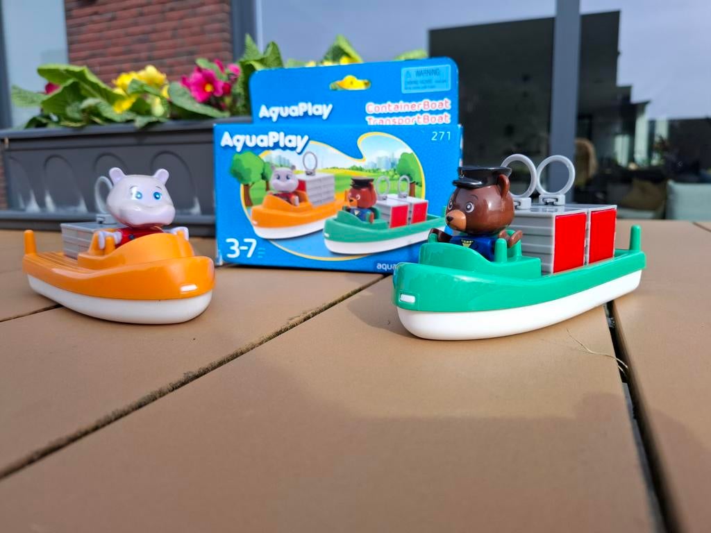 Aquaplay 271 Container Boat Transport Boat, Kinderen en Baby's, Speelgoed | Buiten | Los speelgoed, Ophalen of Verzenden