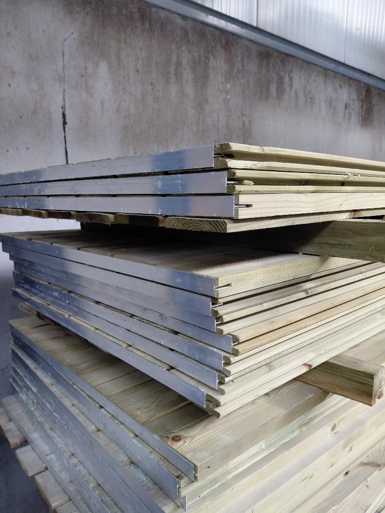 Houten schuttingen, Ophalen, 1 tot 2 meter, 6 meter of meer, Zo goed als nieuw