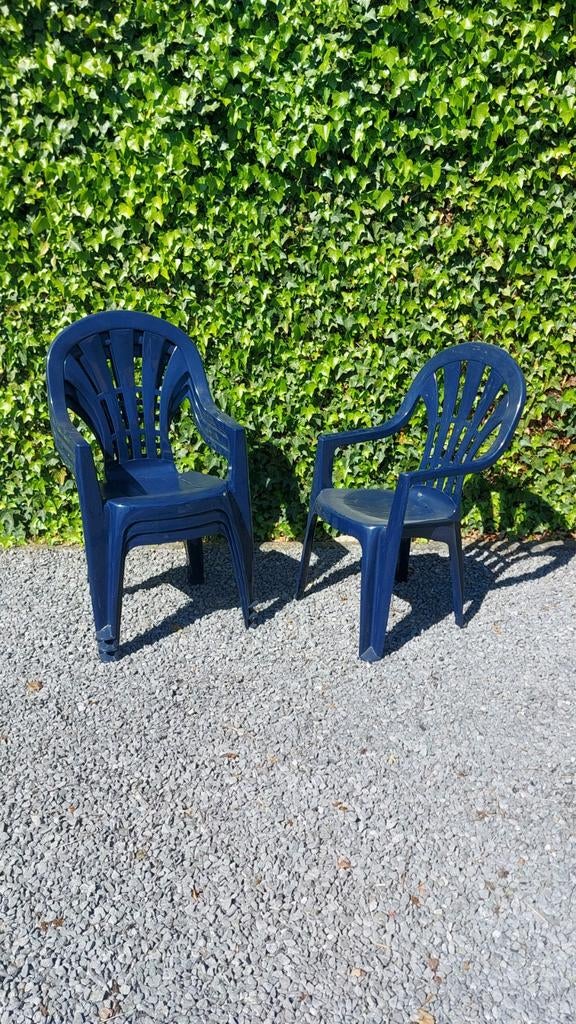 Tuinstoelen 4 stuks, Tuin en Terras, Ophalen, Kunststof, Stapelbaar