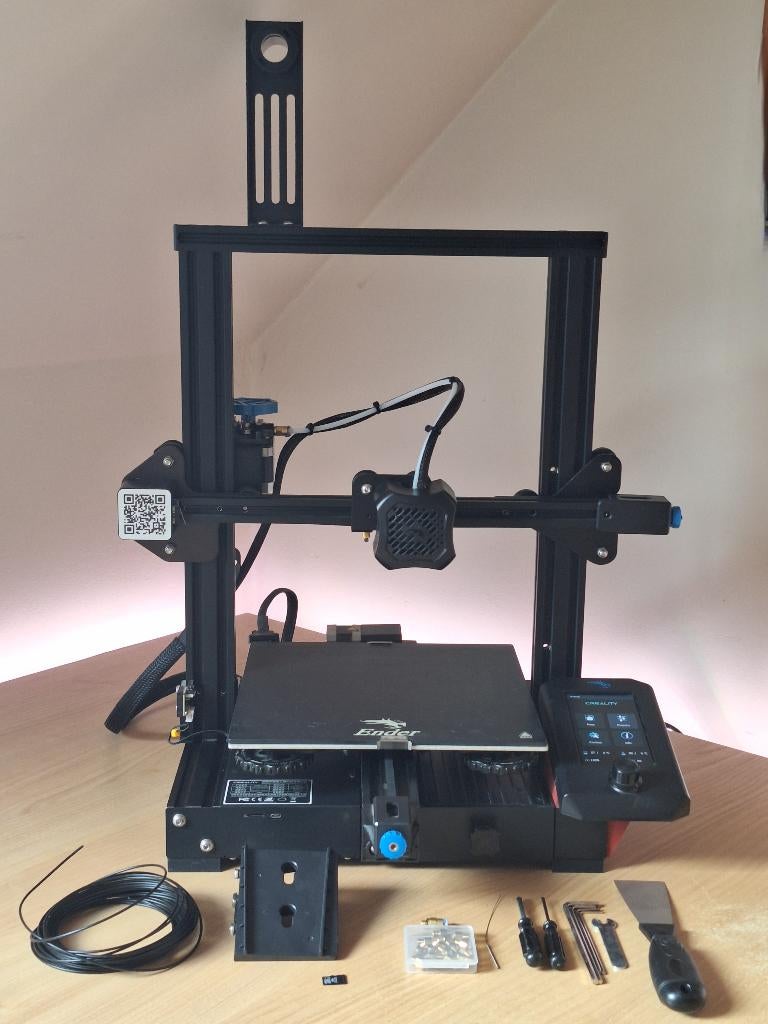 Ender 3 V2 + Accessoires, Computers en Software, 3D Printers, Zo goed als nieuw, Ophalen