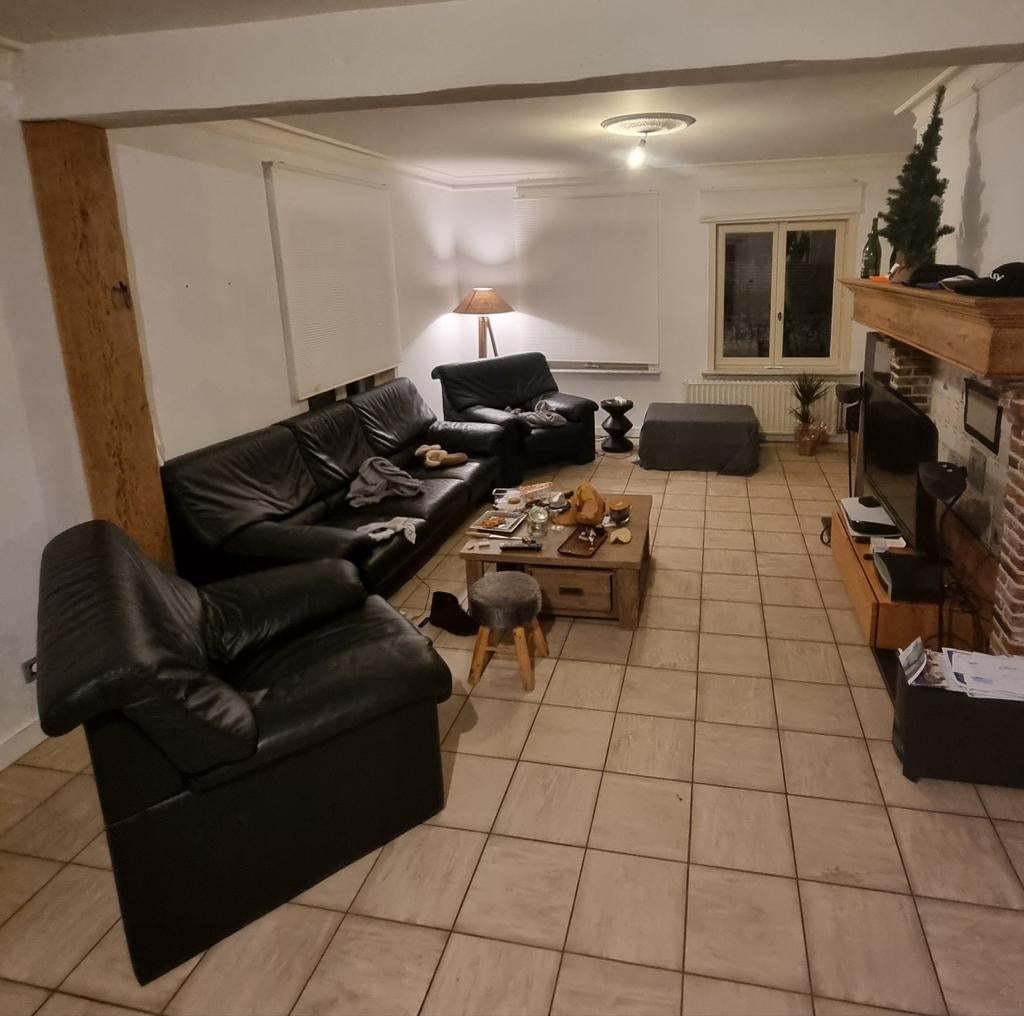 Salon en cuir Jori - Spacieux 3 places et 2 sièges 1 place, Enlèvement, Cuir