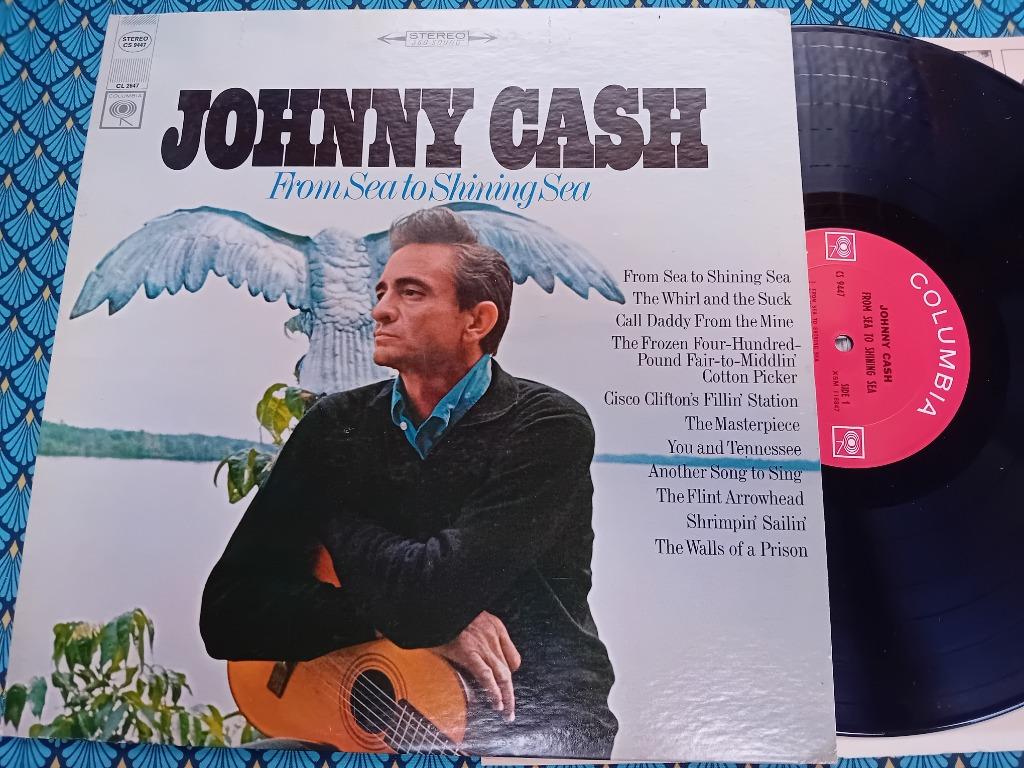 LP Johnny Cash “From Sea To Shining Sea”, Ophalen of Verzenden, Gebruikt, 12 inch
