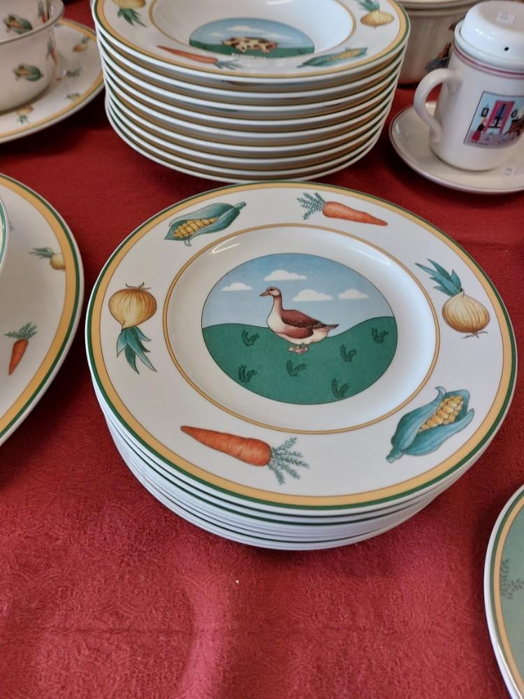 Assiettes à dessert Villeroy et Boch Décor A la ferme Les an, Huis en Inrichting, Ophalen of Verzenden