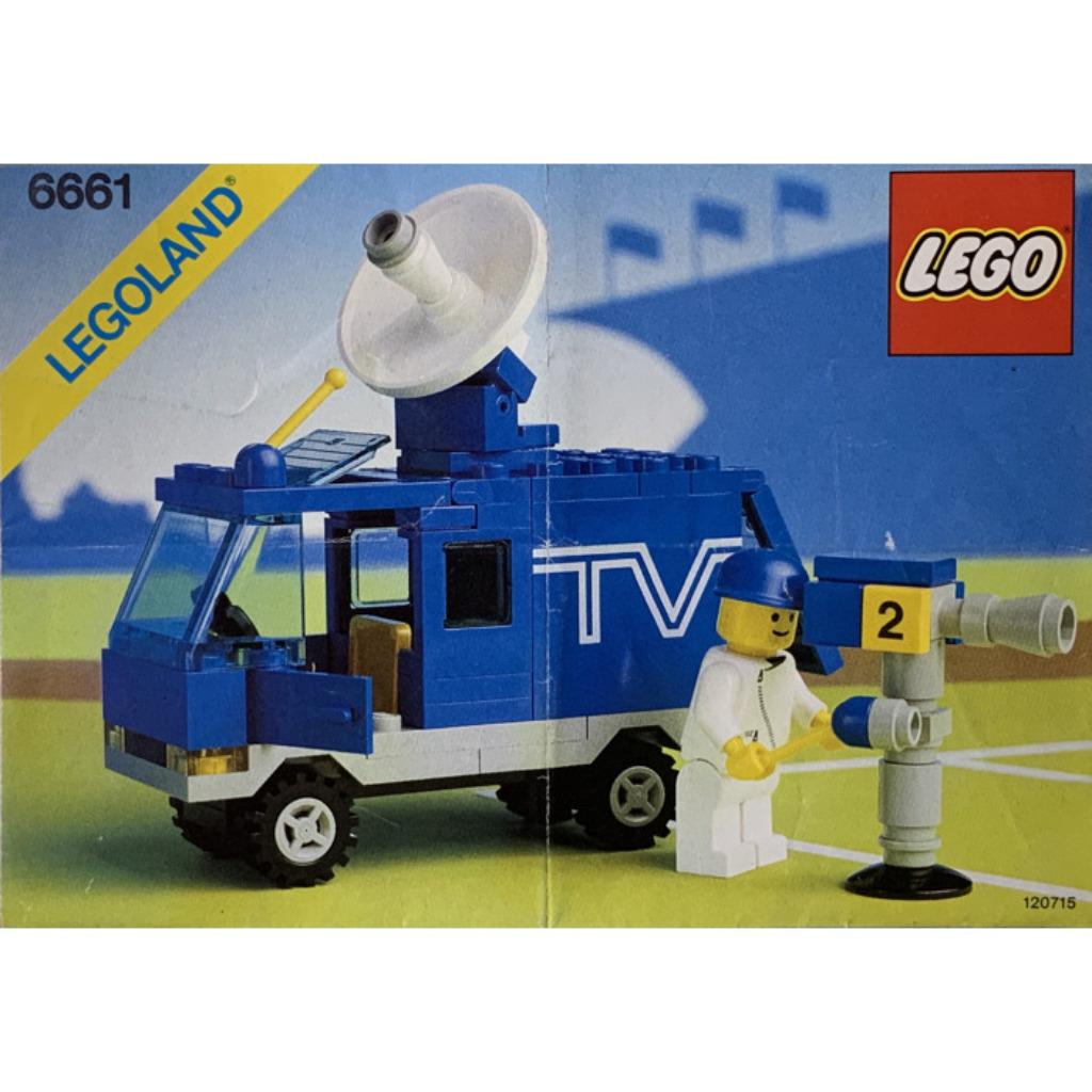 LEGO Classic Town Traffic 6661 TV Van, Enlèvement ou Envoi, Comme neuf, Ensemble complet, Lego