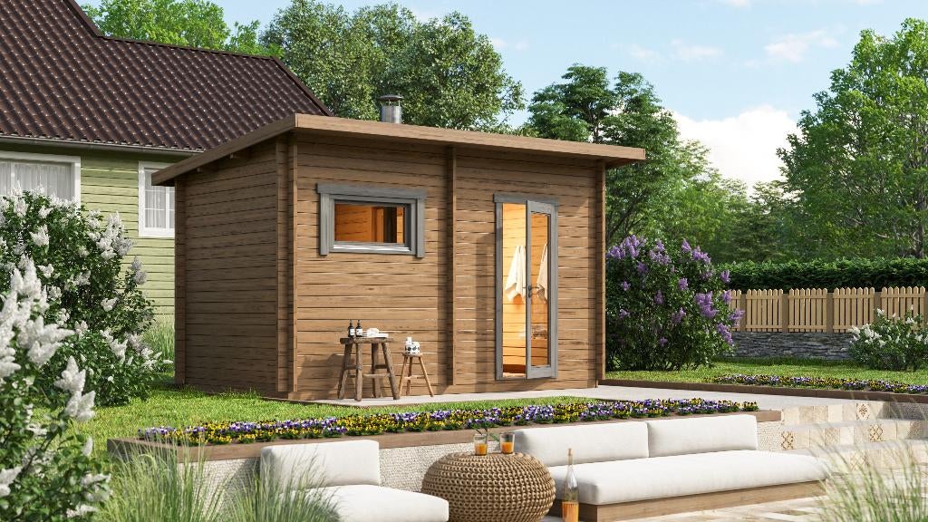 Buitensauna Saunahuis Jakobstad 40 mm, Verzenden, Nieuw