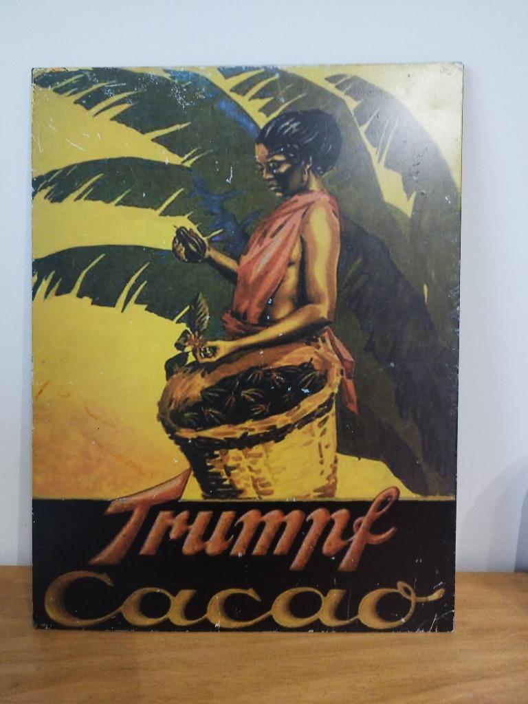 plaque tôle peinte ancienne, Enlèvement, Utilisé, Panneau publicitaire