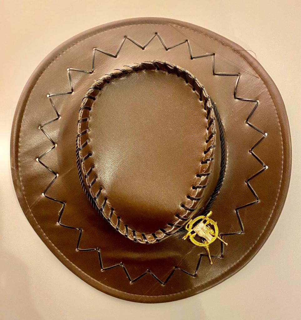 Cowboyhoed met decoratie, Ophalen of Verzenden, Zo goed als nieuw, Overige maten, Accessoires