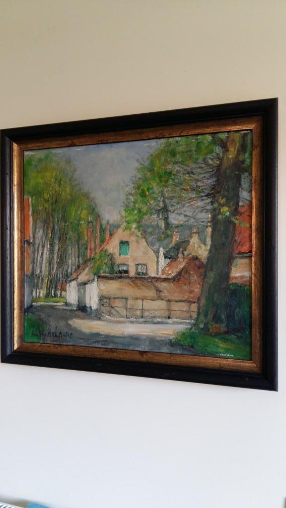 olieverf op doek LEO MECHELAERE 50X60, Ophalen