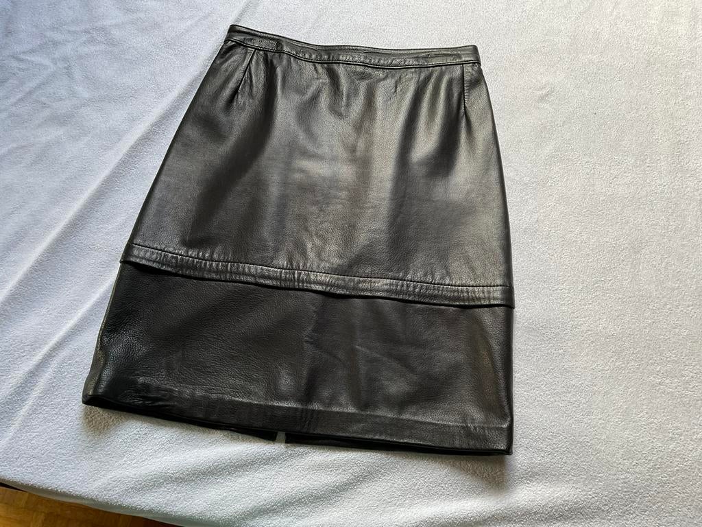 Lederen rok maat 42, Ophalen of Verzenden, Zo goed als nieuw, Maat 42/44 (L)