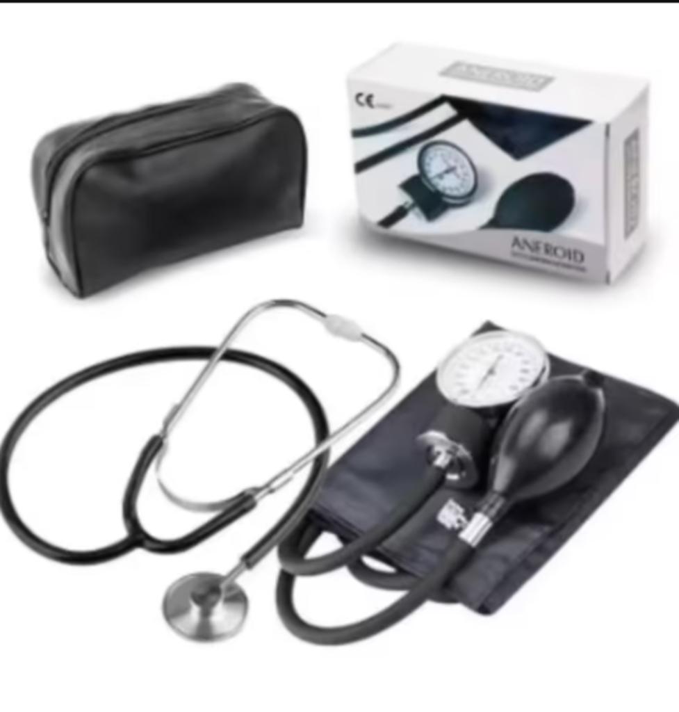 Analoge bloeddrukmeter set met stethoscoop, Diversen, Ophalen of Verzenden, Nieuw