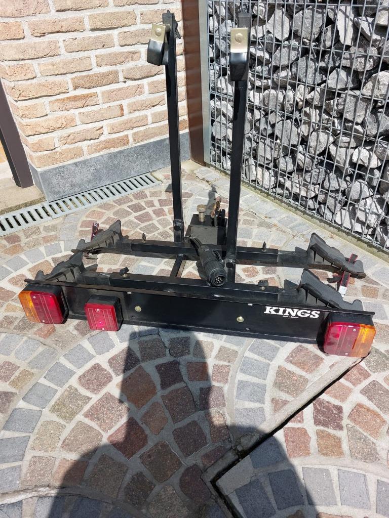 Fietsendrager KINGS, Ophalen, 2 fietsen, Gebruikt, Trekhaakdrager