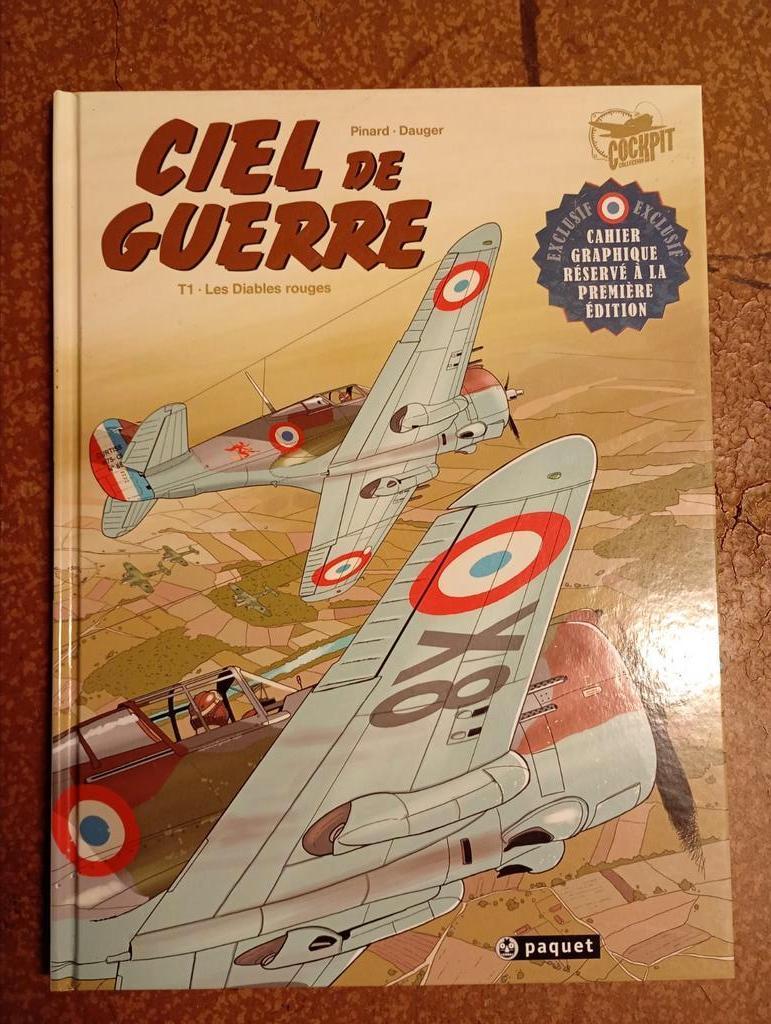Ciel de guerre 1 Les Diables rouges Pinard Dauger EO TBE, Livres, Une BD, Enlèvement ou Envoi, Comme neuf