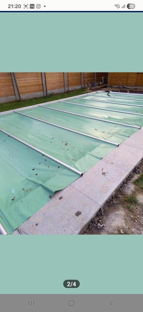 Zwembadafdekking stavencover Covrex 8x4, Enlèvement, Comme neuf