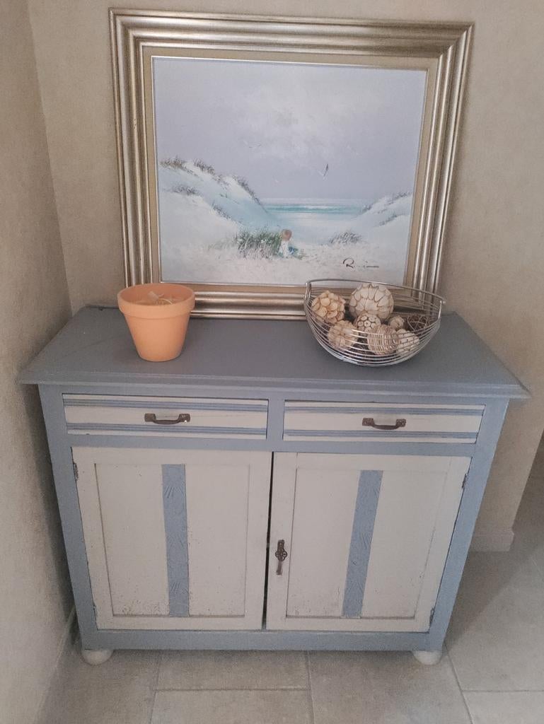 Ancien meuble beige/gris, Maison & Meubles, Enlèvement