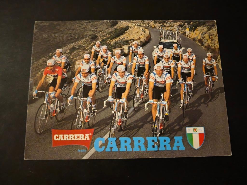 Teamfoto Carrera-Vagabond (1987), Ophalen, Nieuw, Poster, Plaatje of Sticker
