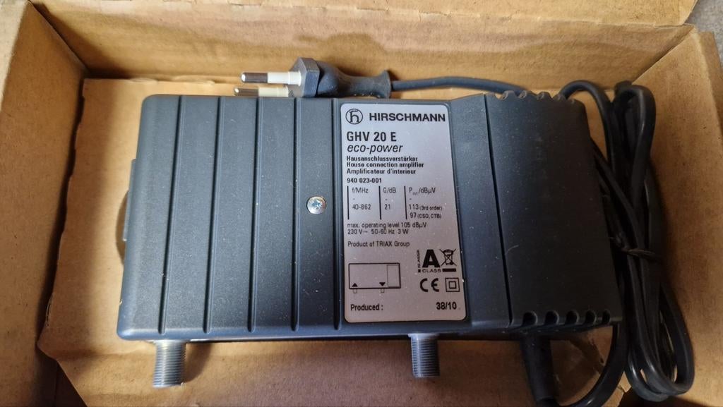 GHV20E Antenne versterker Hirschmann, Audio, Tv en Foto, Ophalen, Nieuw