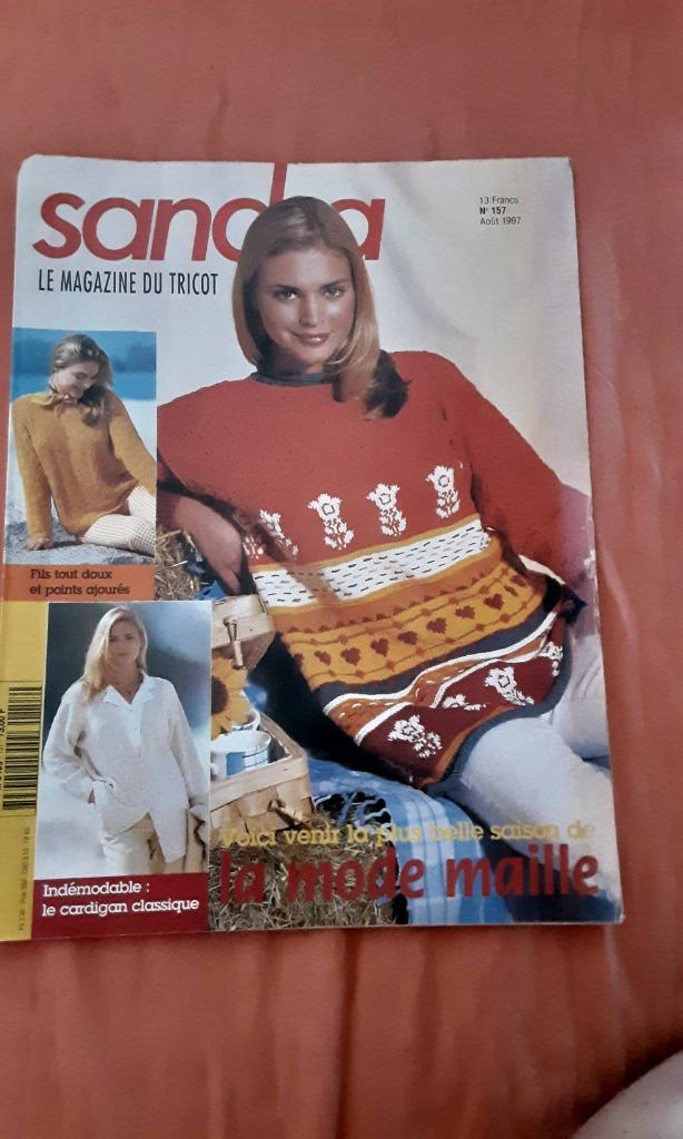 Livre de tricot sandra no 157, Hobby & Loisirs créatifs, Enlèvement ou Envoi, Utilisé, Tricot, Patron ou Livre