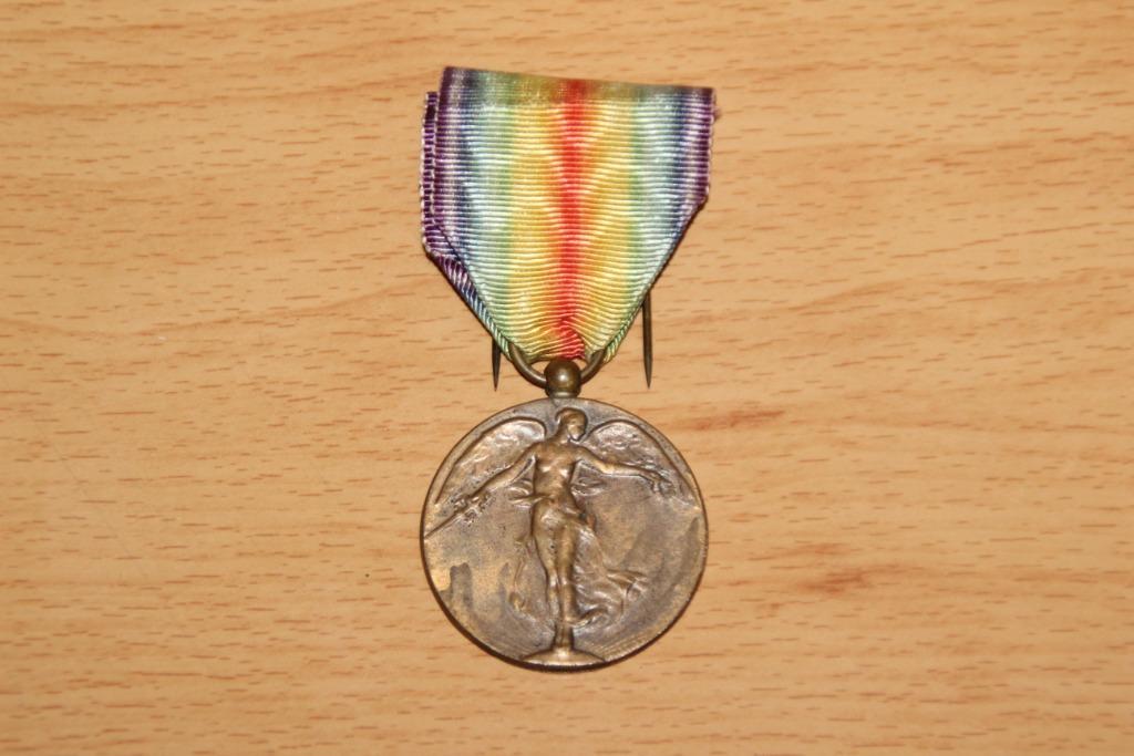 ABBL WW1 Médaille interalliée belge, Envoi, Armée de terre, Ruban, Médaille ou Ailes