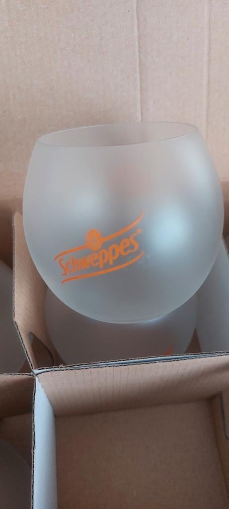 6 verres boule Schweppes neuf, Collections, Verres & Petits Verres, Enlèvement ou Envoi