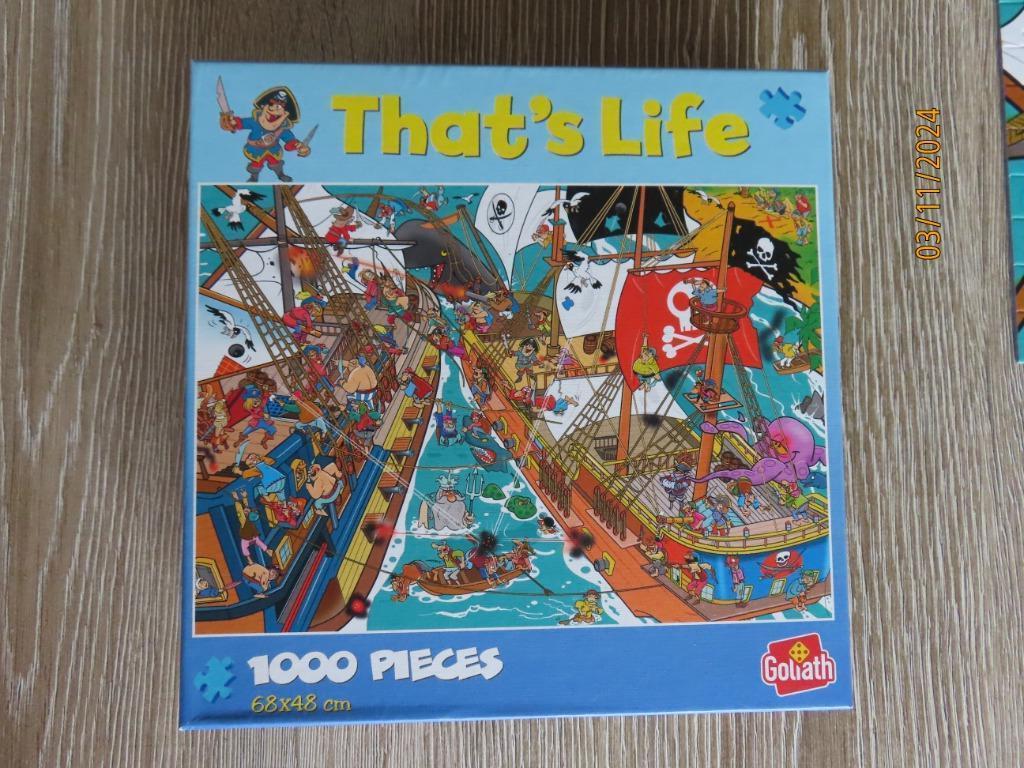 Puzzel 1000 st That's Life - Nr 920283 - Piraten, Ophalen of Verzenden, 500 t/m 1500 stukjes, Zo goed als nieuw, Legpuzzel