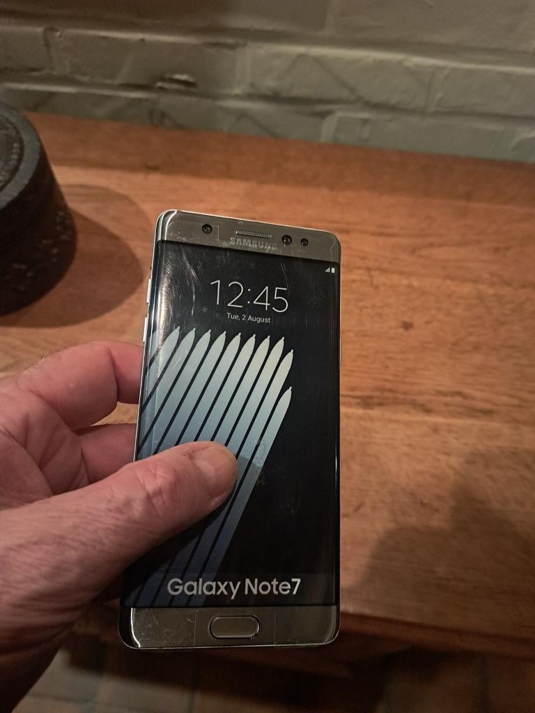 Demo Samsung galaxy note 7  zilverkleurig, Touchscreen, Zo goed als nieuw, Zonder simlock, Zonder abonnement