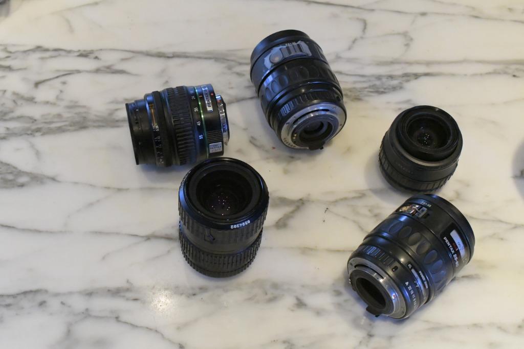 5 objectifs Pentax, Enlèvement ou Envoi, 1980 à nos jours, Lentille ou Lentilles