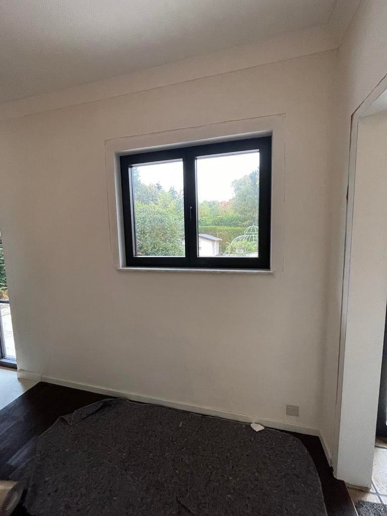 Raam aluminium steellook in ral 9005, Doe-het-zelf en Bouw, Ophalen, Gebruikt