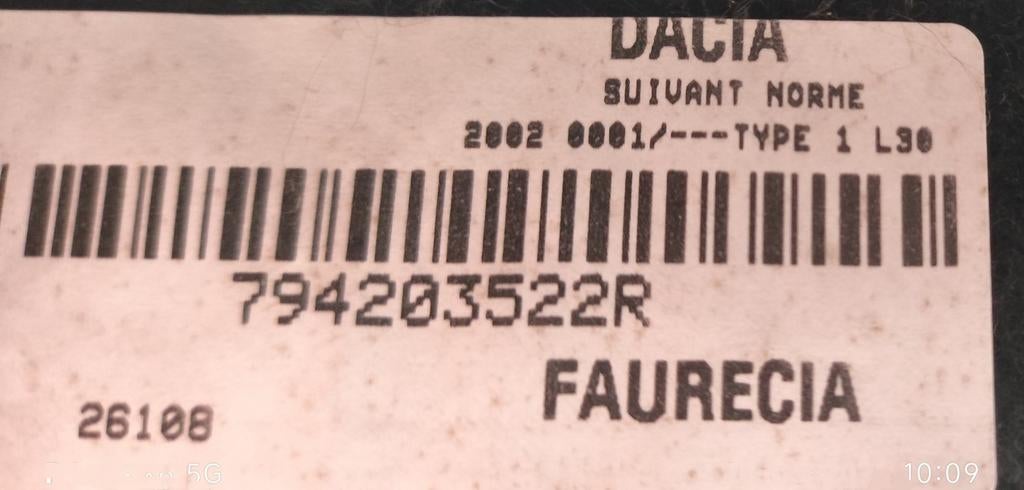 Hoedenplank Dacia Duster Comfort, Auto-onderdelen, Ophalen, Nieuw, Dacia