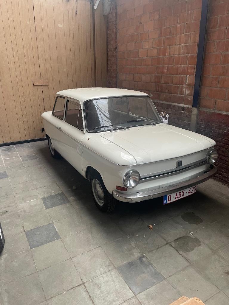 NSU Prinz 4L inclusief veel onderdelen, Autos, Autos Autre, Particulier, Essence, 2 portes, Boîte manuelle, Blanc, Autres couleurs