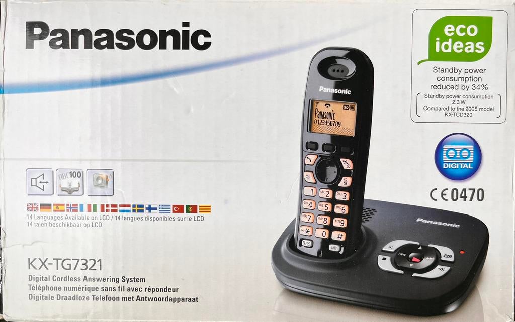 Téléphone numerisue sans fil avec répondeur, Télécoms, Enlèvement, Comme neuf