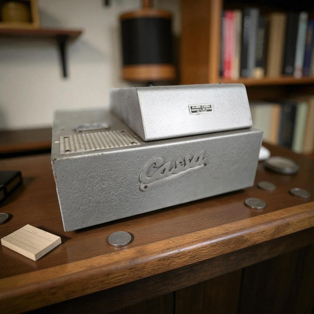 Vintage industriële kassa Cassa, Antiek en Kunst, Ophalen of Verzenden