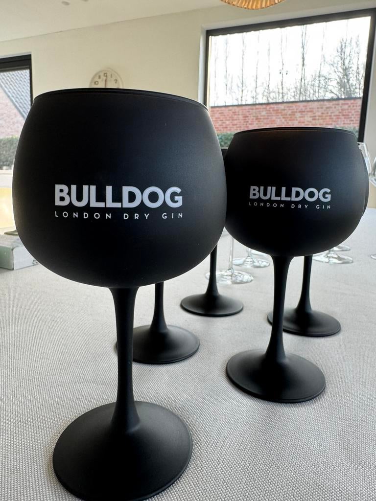 5 originele bulldog gin glazen, Verzamelen, Ophalen, Nieuw, Overige typen