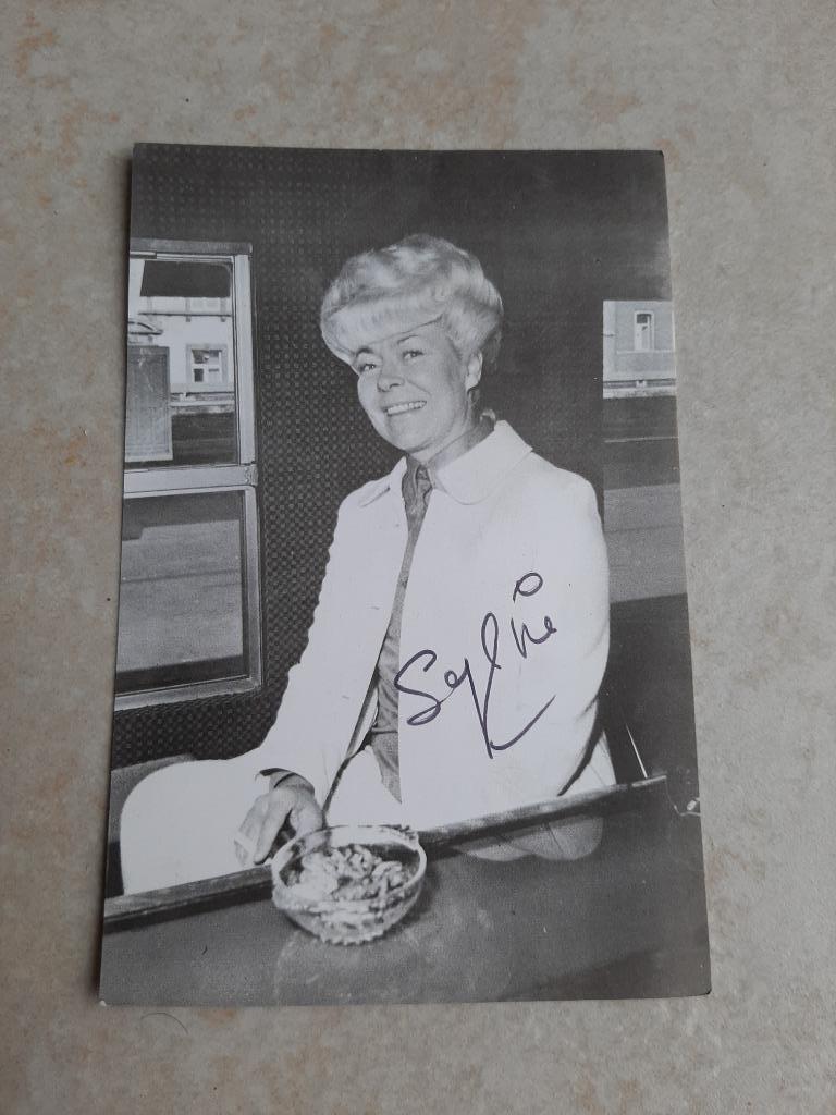 photo dédicacée (vintage), Enlèvement ou Envoi, Utilisé, TV, Autres types