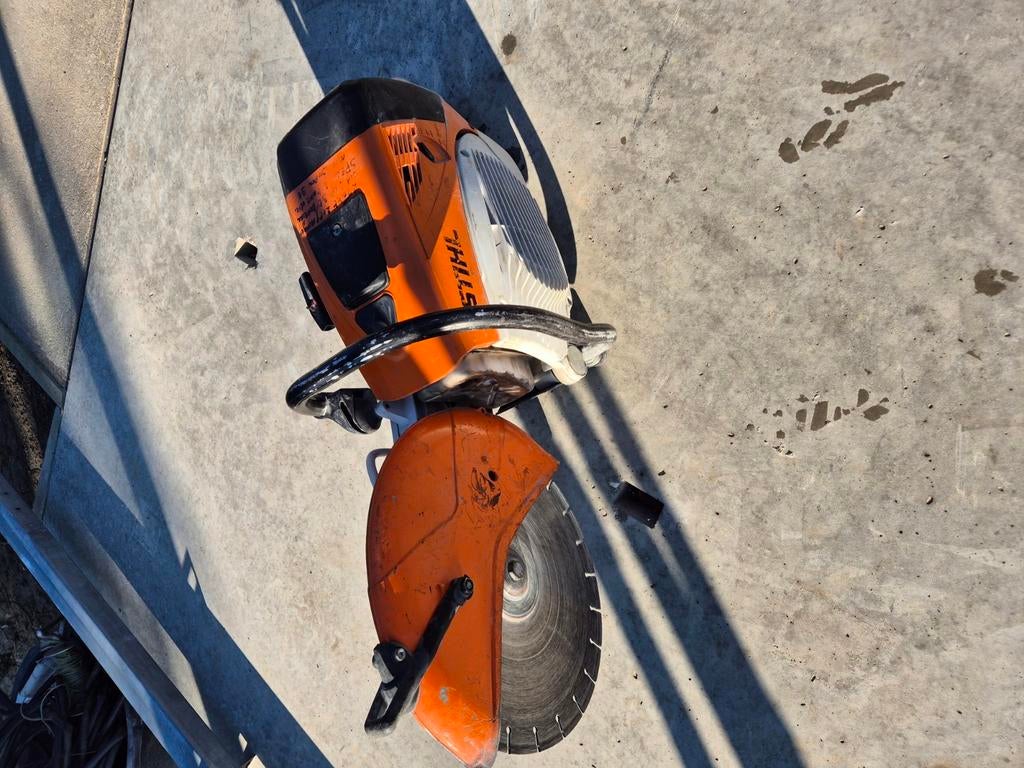 Stihl betonzaan TS 700, Enlèvement, Utilisé