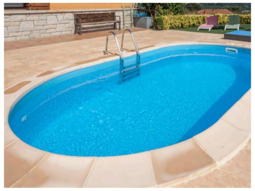 Piscine enterrée Madagascar ovale, Jardin & Terrasse, Piscines, Neuf, Piscine intégrée, 120 cm ou plus, 400 cm ou plus, 300 cm ou plus