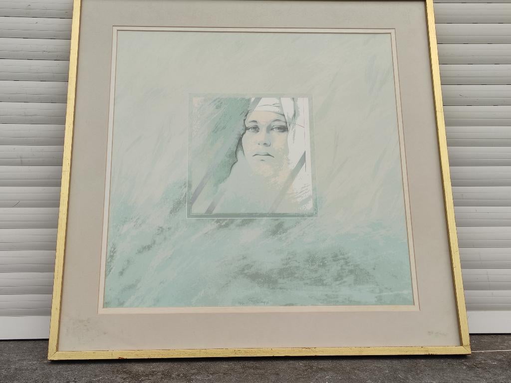 Lithographie signe Walter f brems, Antiquités & Art, Art | Lithographies & Sérigraphies, Enlèvement ou Envoi