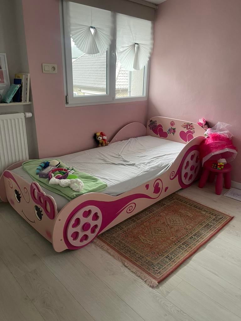 Lits 90x200cm fille, Enfants & Bébés, Chambre d'enfant | Lits, Enlèvement, Comme neuf, Matelas