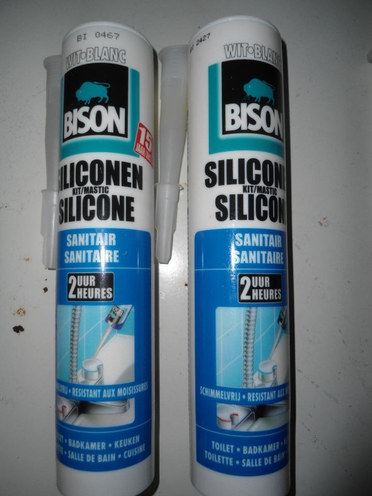bison sanitair silicone wit nieuw, Enlèvement ou Envoi, Neuf
