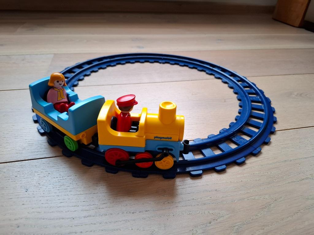 Playmobil 123 trein 6760 + extra, Kinderen en Baby's, Speelgoed | Playmobil, Ophalen of Verzenden, Zo goed als nieuw, Complete set