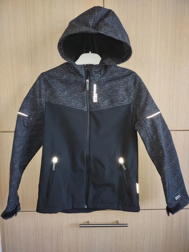 zwarte jas met kap - Northville - maat 146, Garçon ou Fille, Comme neuf, Enlèvement, Northville