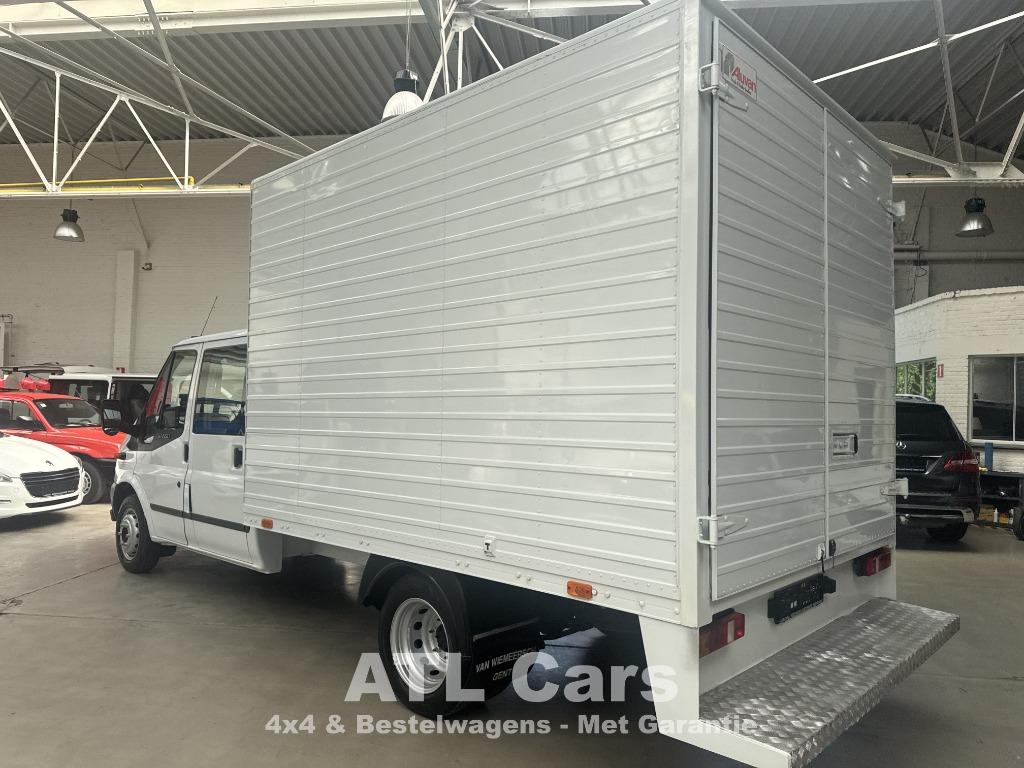 FORD TRANSIT DUB CAB|MEUBELBAK|1STE EIGENAAR|1J GARANTIE, Achterwielaandrijving, 4 cilinders, Wit, Bedrijf