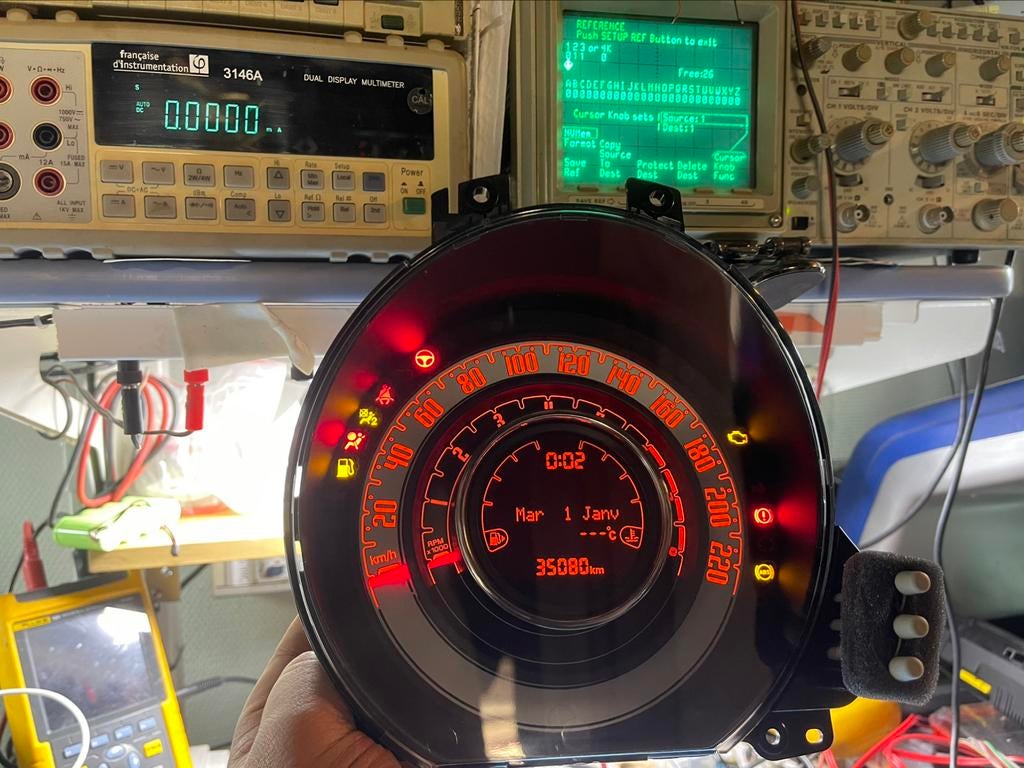 compteur FIAT 500 reparation toutes les pannes, Autos : Pièces & Accessoires, Enlèvement ou Envoi, Fiat