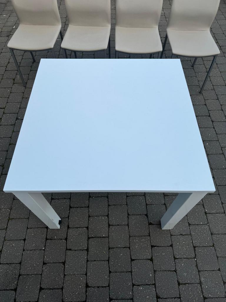 Table (extensible) avec 4 chaises, Maison & Meubles, Enlèvement, Comme neuf