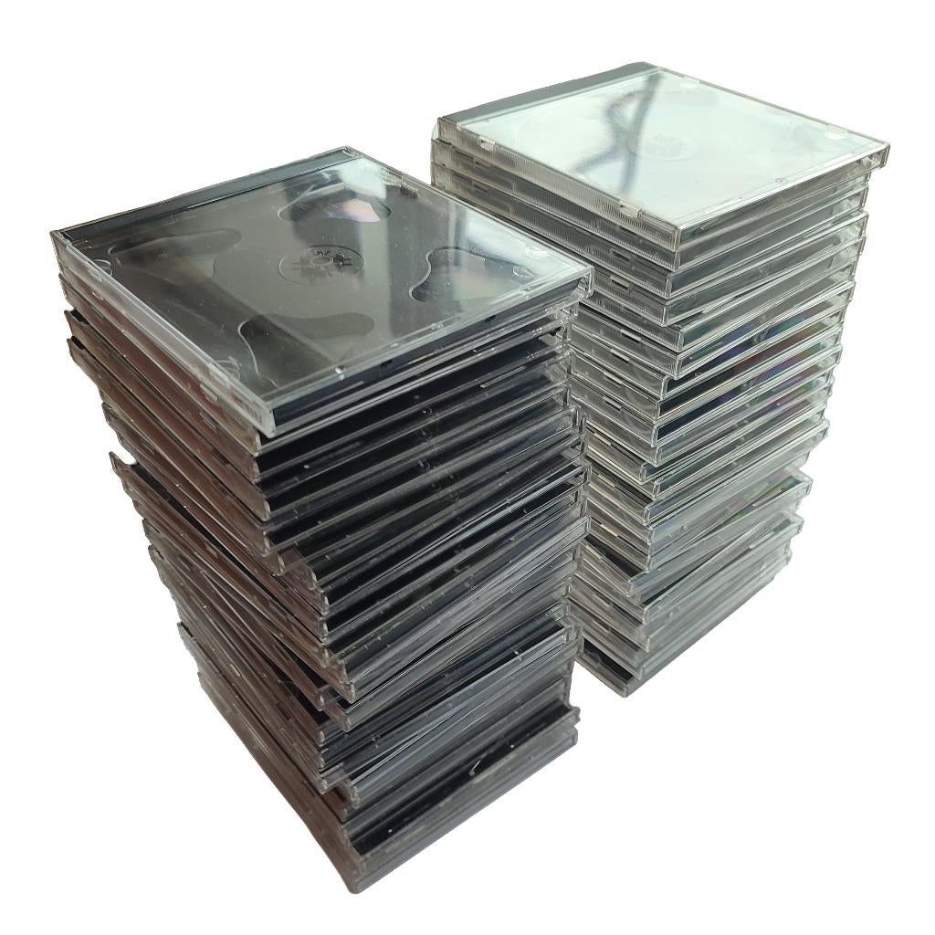 50 lege CD of DVD doosjes, Enlèvement, Comme neuf, Cd