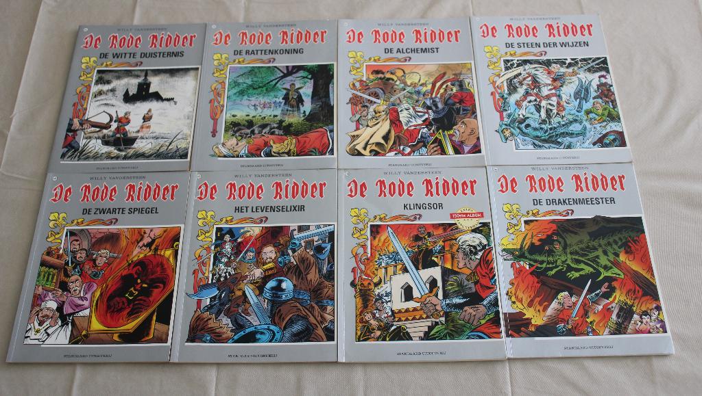 De Rode Ridder : 8 strips (eerste druk), Willy Vandersteen, Meerdere stripboeken, Ophalen, Gelezen