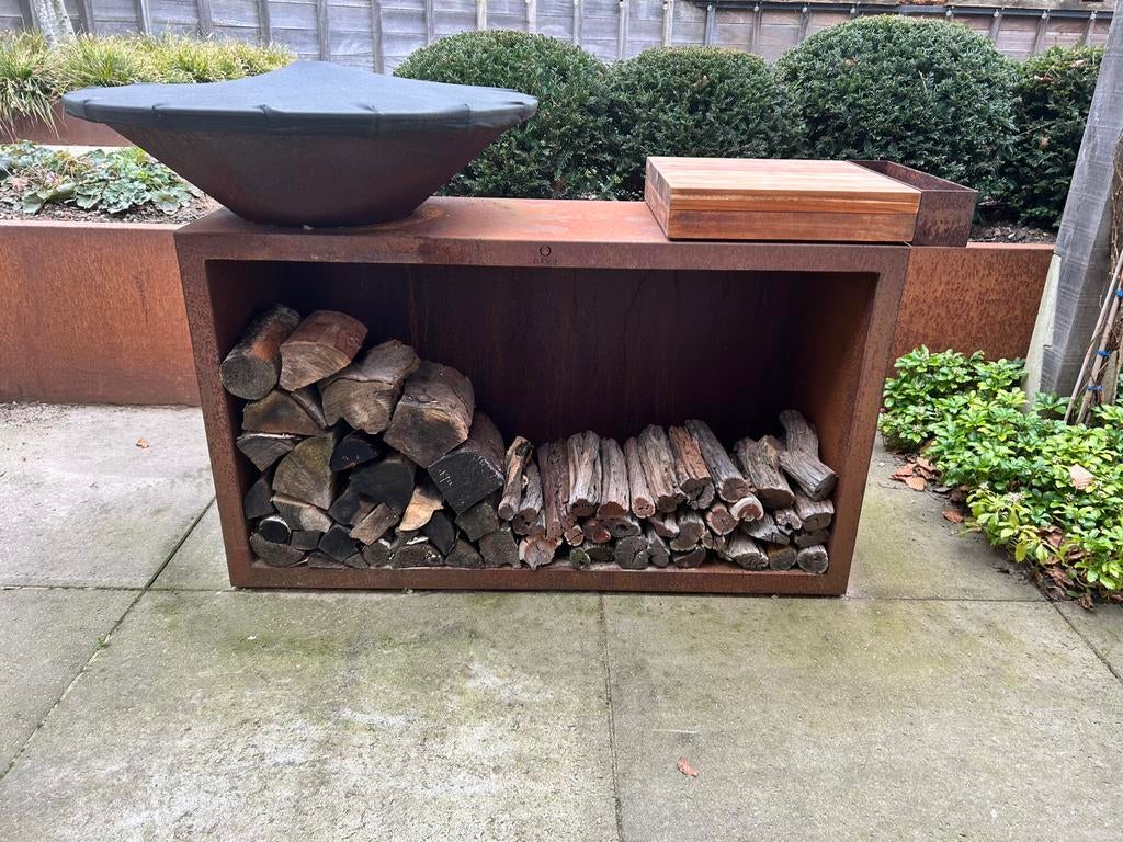 OFYR Island Corten 85 en teck, Jardin & Terrasse, Enlèvement