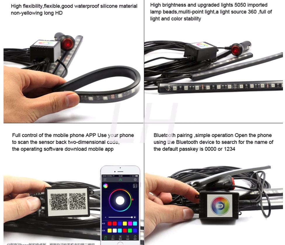 Éclairage d'ambiance LED pour rampes de voiture, Autos : Pièces & Accessoires, Enlèvement ou Envoi, Neuf