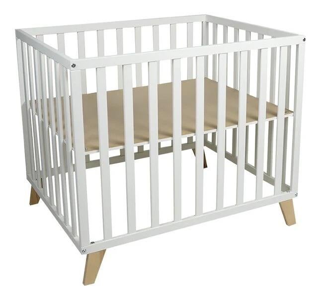 Kinderpark: Quax park Alix white - incl. Aerosleep matras, Kinderen en Baby's, Ophalen, Zo goed als nieuw, Rechthoekig, In hoogte verstelbaar