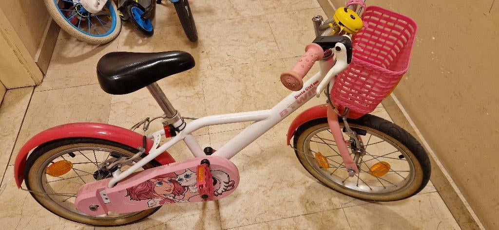 Velo enfant fille, Vélos & Vélomoteurs, Enlèvement, Utilisé, 16 à 20 pouces, B’twin