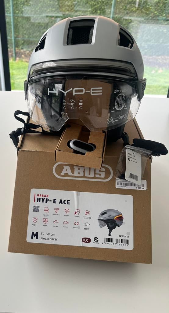 ABUS Hyp-E Helm, Fietsen en Brommers, Fietsaccessoires | Fietshelmen, Ophalen of Verzenden, Nieuw, M, Heer of Dame